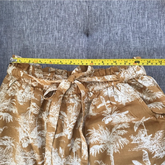American Eagle Size L Linen-blend Crop Pants - Picture 8 of 13